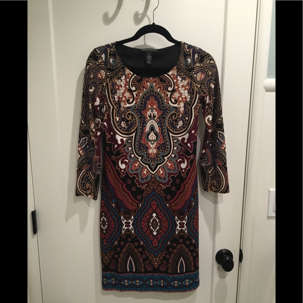 INC Patterned Sheath Dress